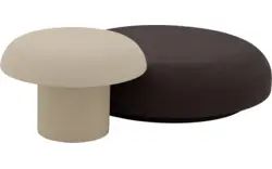 Goossens salontafel mushroom beige leefbeton - 8251552-goossens-mushroom-salontafel-leefbeton-01