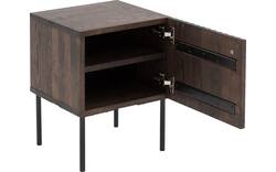 Goossens nachtkastje capelli donker bruin eiken - 8251639-goossens-capelli-nachtkastje-eiken-02