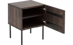 Goossens nachtkastje capelli donker bruin eiken - 8251639-goossens-capelli-nachtkastje-eiken-01