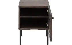 Goossens nachtkastje capelli donker bruin eiken - 8251639-goossens-capelli-nachtkastje-eiken-01