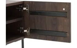 Goossens nachtkastje capelli donker bruin eiken - 8251639-goossens-capelli-nachtkastje-eiken-01