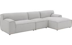 Goossens excellent loungebank sens bruin stof - 8251645-gespiegeld-03