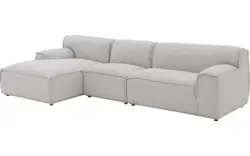 Goossens excellent loungebank sens bruin stof - 8251645-goossens-excellent-sens-bank-stof-bruin-01