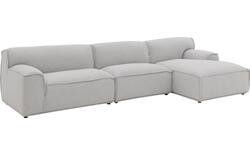 Goossens excellent loungebank sens bruin stof - 8251646-gespiegeld-02