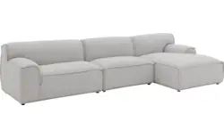 Goossens excellent loungebank sens bruin stof - 8251646-gespiegeld-02