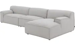 Goossens excellent loungebank sens bruin stof - 8251646-gespiegeld-02