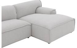 Goossens excellent loungebank sens bruin stof - 8251646-gespiegeld-02