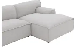 Goossens excellent loungebank sens bruin stof - 8251646-gespiegeld-02