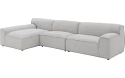 Goossens excellent loungebank sens bruin stof - 8251648-goossens-excellent-sens-bank-stof-bruin-01