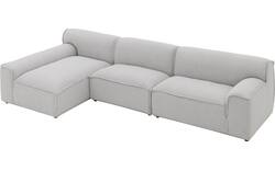Goossens excellent loungebank sens bruin stof - 8251648-goossens-excellent-sens-bank-stof-bruin-01