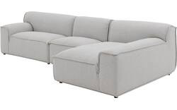 Goossens excellent loungebank sens bruin stof - 8251654-gespiegeld-02
