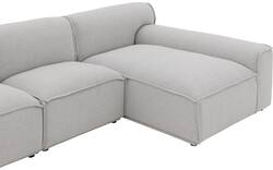 Goossens excellent loungebank sens bruin stof - 8251654-gespiegeld-02