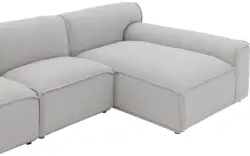 Goossens excellent loungebank sens bruin stof - 8251654-gespiegeld-02