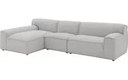 Goossens excellent loungebank sens bruin stof - 8251654-goossens-excellent-sens-bank-stof-bruin-01