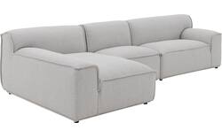 Goossens excellent loungebank sens bruin stof - 8251654-goossens-excellent-sens-bank-stof-bruin-01