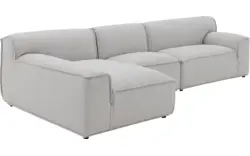 Goossens excellent loungebank sens bruin stof - 8251654-goossens-excellent-sens-bank-stof-bruin-01