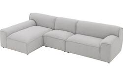 Goossens excellent loungebank sens bruin stof - 8251654-goossens-excellent-sens-bank-stof-bruin-01