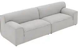 Goossens excellent zitbank sens bruin stof - 8251657-goossens-excellent-sens-bank-stof-bruin-01