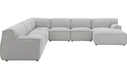 Goossens excellent u bank sens bruin stof - 8251659-gespiegeld-02