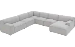 Goossens excellent u bank sens bruin stof - 8251659-gespiegeld-02
