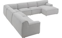 Goossens excellent u bank sens bruin stof - 8251659-gespiegeld-02