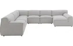 Goossens excellent u bank sens bruin stof - 8251660-gespiegeld-02
