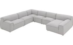 Goossens excellent u bank sens bruin stof - 8251660-gespiegeld-02