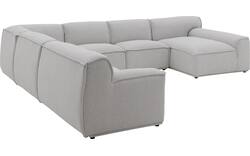 Goossens excellent u bank sens bruin stof - 8251660-gespiegeld-02