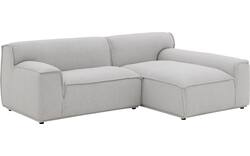 Goossens excellent loungebank sens bruin stof - 8251678-gespiegeld-03