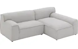 Goossens excellent loungebank sens bruin stof - 8251678-gespiegeld-02