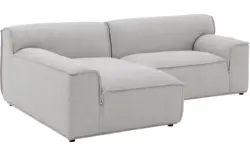Goossens excellent loungebank sens bruin stof - 8251678-goossens-excellent-sens-bank-stof-bruin-01