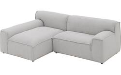 Goossens excellent loungebank sens bruin stof - 8251678-goossens-excellent-sens-bank-stof-bruin-01