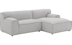Goossens excellent loungebank sens bruin stof - 8251679-gespiegeld-03