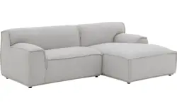 Goossens excellent loungebank sens bruin stof - 8251679-gespiegeld-02