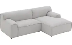 Goossens excellent loungebank sens bruin stof - 8251679-gespiegeld-02