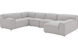 Goossens excellent u bank sens bruin stof - 8251680-gespiegeld-03