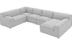 Goossens excellent u bank sens bruin stof - 8251680-gespiegeld-02