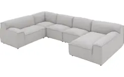 Goossens excellent u bank sens bruin stof - 8251680-gespiegeld-02