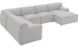 Goossens excellent u bank sens bruin stof - 8251681-gespiegeld-02