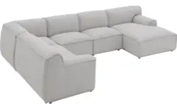Goossens excellent u bank sens bruin stof - 8251681-gespiegeld-02