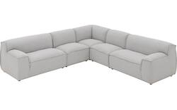 Goossens excellent hoekbank sens bruin stof - 8251683-goossens-excellent-sens-bank-stof-bruin-01