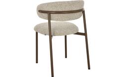 Goossens basic eetkamerstoel siem beige stof - 8251687-goossens-basic-siem-eetkamerstoel-stof-bruin-01