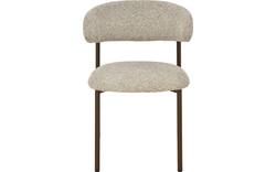 Goossens basic eetkamerstoel siem beige stof - 8251687-goossens-basic-siem-eetkamerstoel-stof-bruin-01