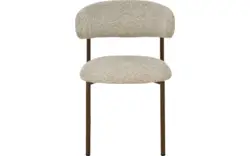 Goossens basic eetkamerstoel siem beige stof - 8251687-goossens-basic-siem-eetkamerstoel-stof-bruin-01