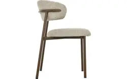 Goossens basic eetkamerstoel siem beige stof - 8251687-goossens-basic-siem-eetkamerstoel-stof-bruin-01
