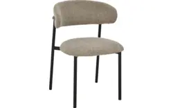 Goossens basic eetkamerstoel siem bruin stof - 8251689-goossens-basic-siem-eetkamerstoel-stof-bruin-01