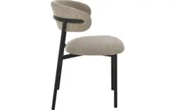Goossens basic eetkamerstoel siem bruin stof - 8251689-goossens-basic-siem-eetkamerstoel-stof-bruin-01
