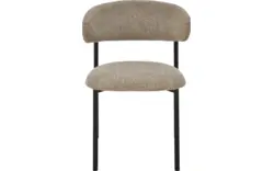 Goossens basic eetkamerstoel siem bruin stof - 8251689-goossens-basic-siem-eetkamerstoel-stof-bruin-01