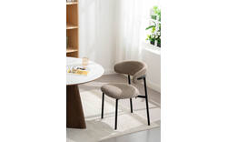 Goossens basic eetkamerstoel siem bruin stof - 8251689-goossens-basic-siem-eetkamerstoel-stof-bruin-10
