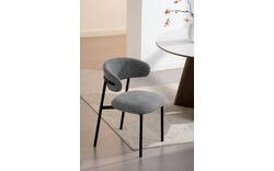 Goossens basic eetkamerstoel siem grijs stof - 8251690-goossens-basic-siem-eetkamerstoel-stof-grijs-01